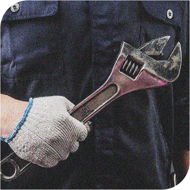 trend diesel hand holding wrench